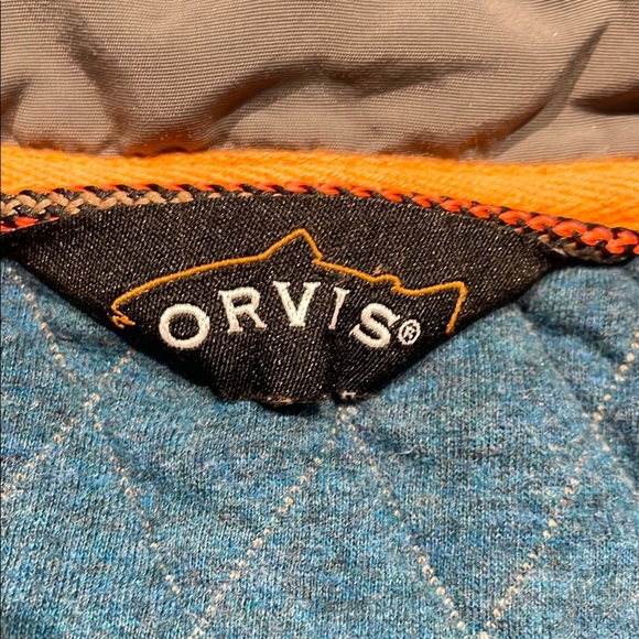 Orvis Men's Beige Quilted Sweater Size L - Picture 3 of 8